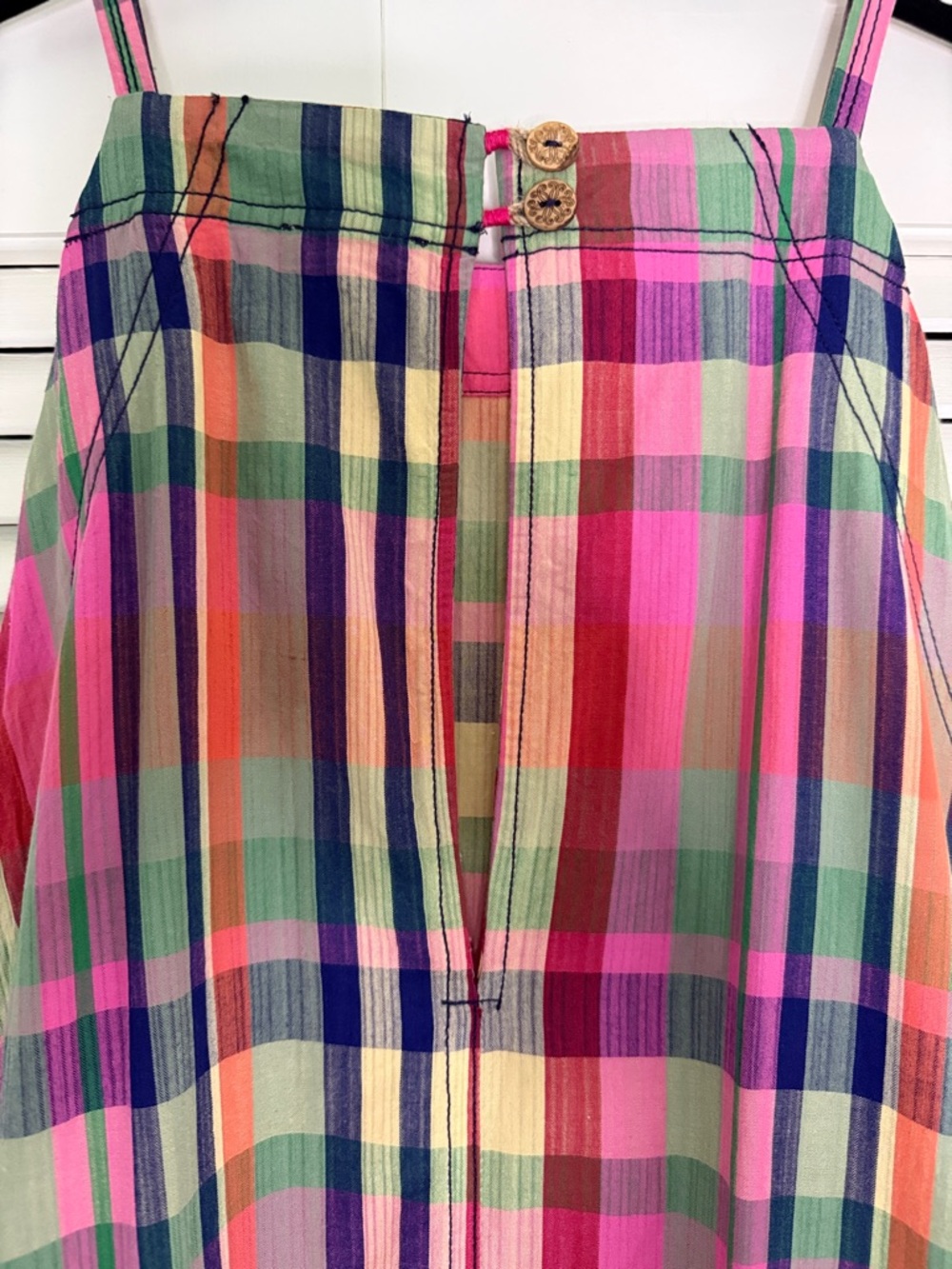 Anthropologie (Pilcro) NWT! Colorful Plaid Sundress - Size L - Picture 5 of 6